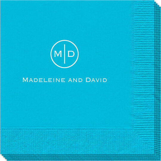 Circle Initials Napkins